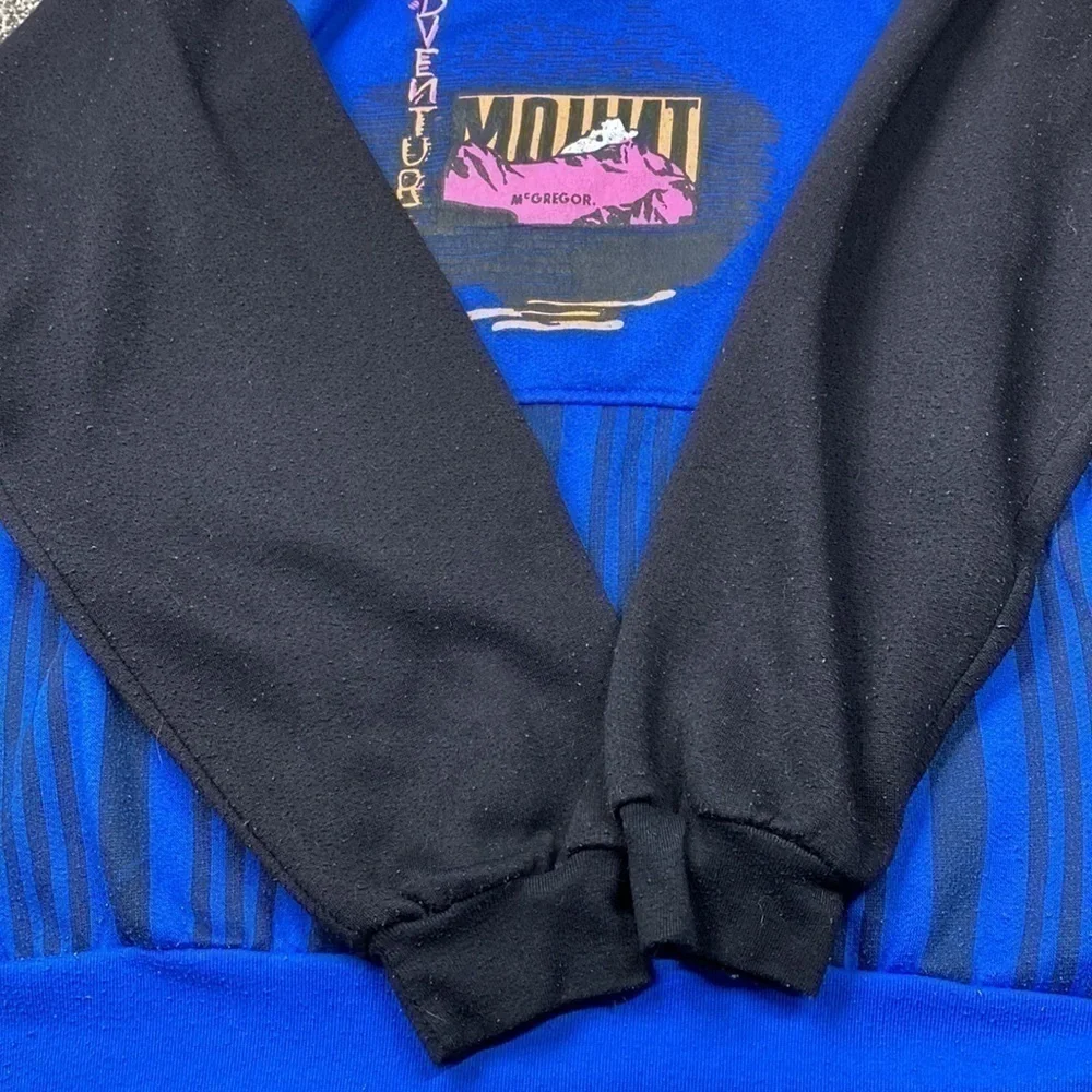 Vintage McGregor Mount McGregor Adventurer Blue Striped Sweatshirt XXL